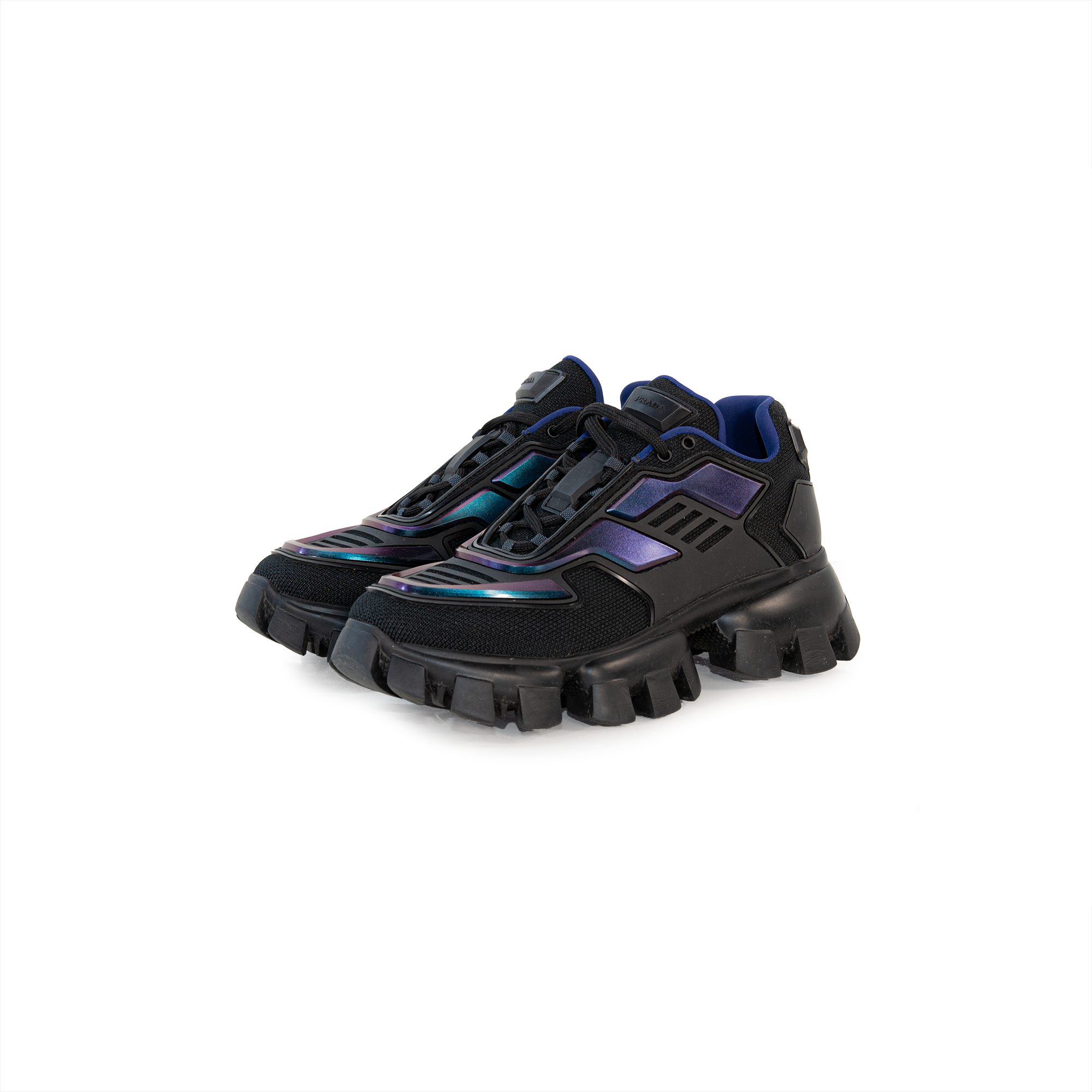 Blue Sneakers Prada Cloudbust Thunder Black And Blue Shop Prada 